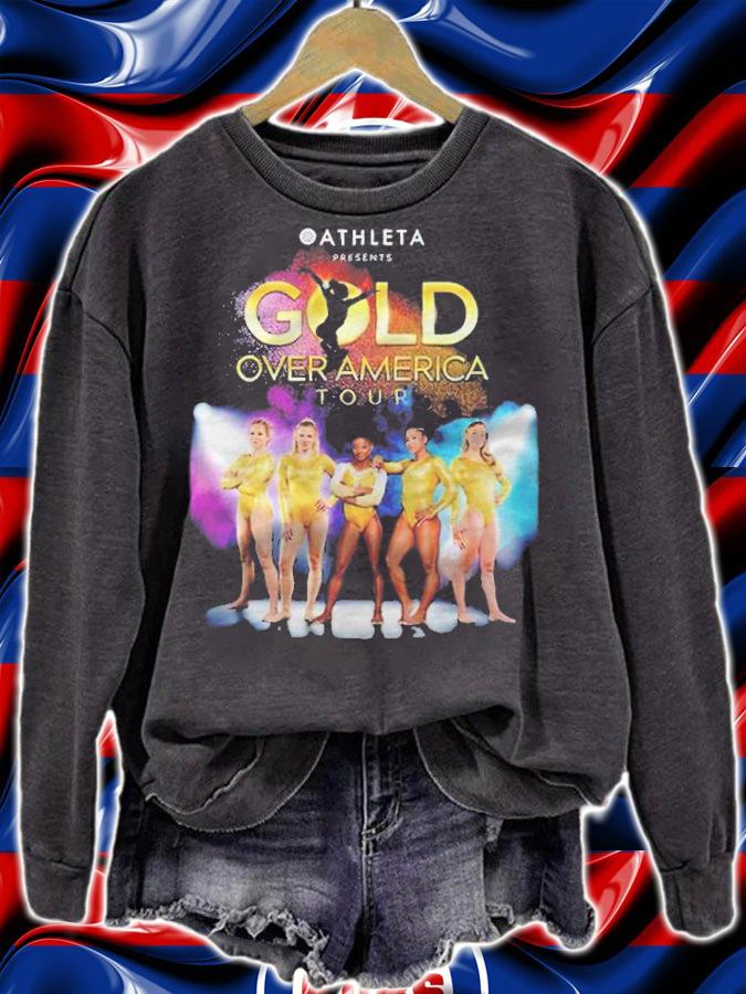 Athleta Presents Gold Over America Tour 2021 T-shirt t-shirt sweatshirt