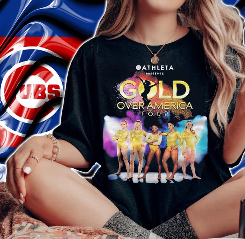 Athleta Presents Gold Over America Tour 2021 T-shirt t-shirt woman shirt