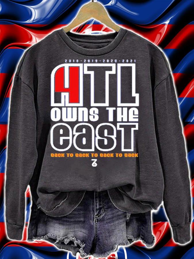 Atlanta Braves Owns The East Back To Back To Back To Shirt t-shirt sweatshirt