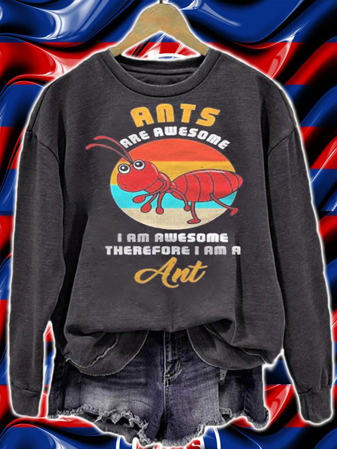 Awesome I Am Ant Retro Costume Funny Easy Halloween Gift Shirt t-shirt sweatshirt