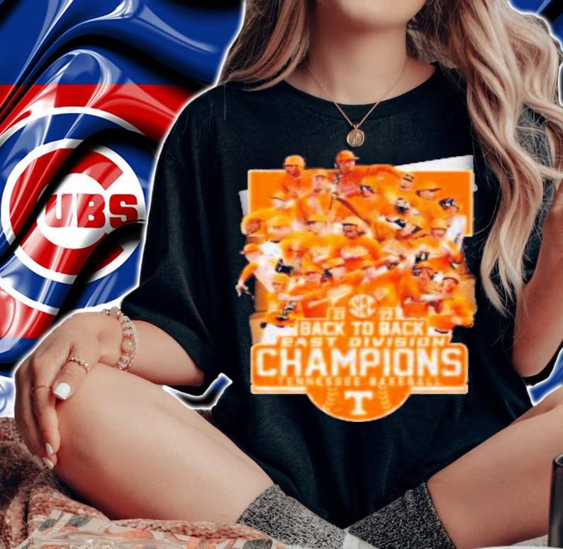 Back To Back East Division Champions Tennessee Baseball 2021-2022 Shirt t-shirt woman shirt