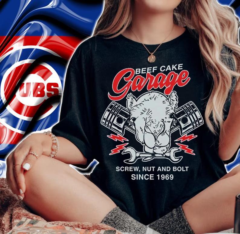 Beef Cake Garage Screw Nut And Bolt Since 1969 T-Shirt t-shirt