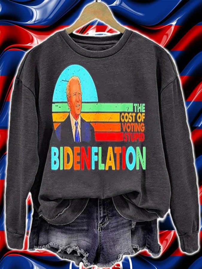 Bidenflation The Cost Of Voting Stupid Vintage T-Shirt t-shirt sweatshirt