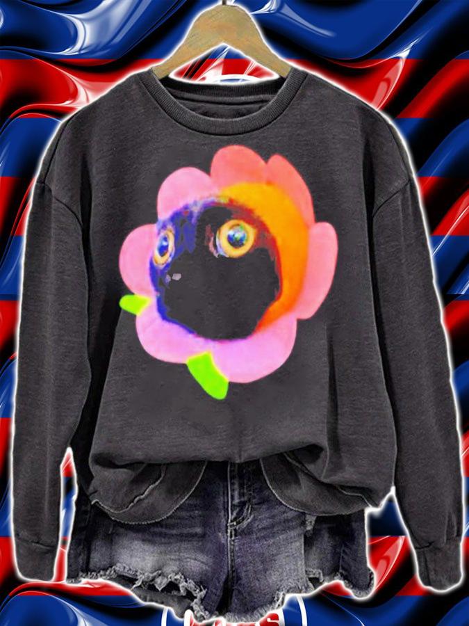 Bigfoot Jinx Cat Bigfootjinx Flower Shirt t-shirt