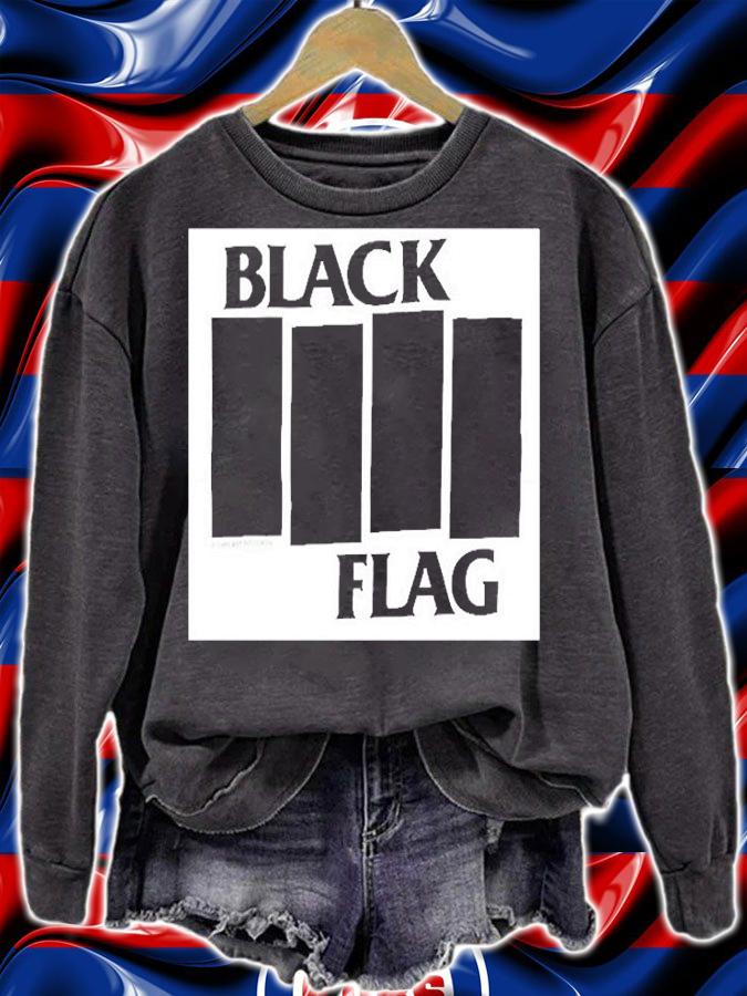 Black Flag Bars And Logo T-Shirt t-shirt sweatshirt