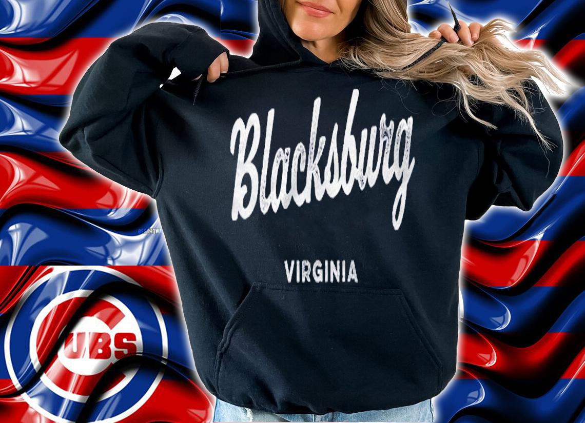 Blacksburg Virginia Va Vintage Script Shirt t-shirt
