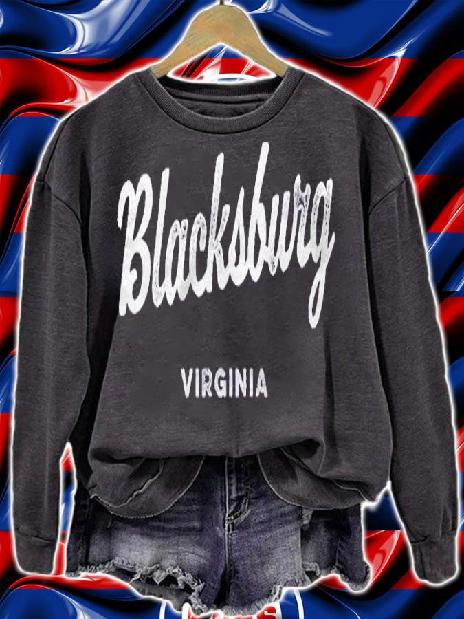 Blacksburg Virginia Va Vintage Script Shirt t-shirt