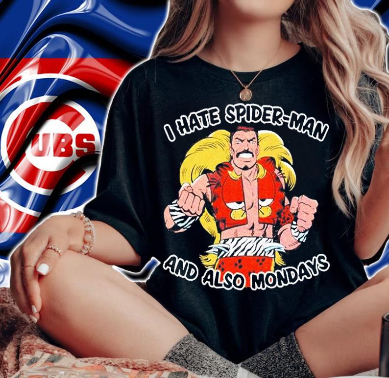 I Hate Spider-Man And Also Mondays T-Shirt t-shirt woman shirt