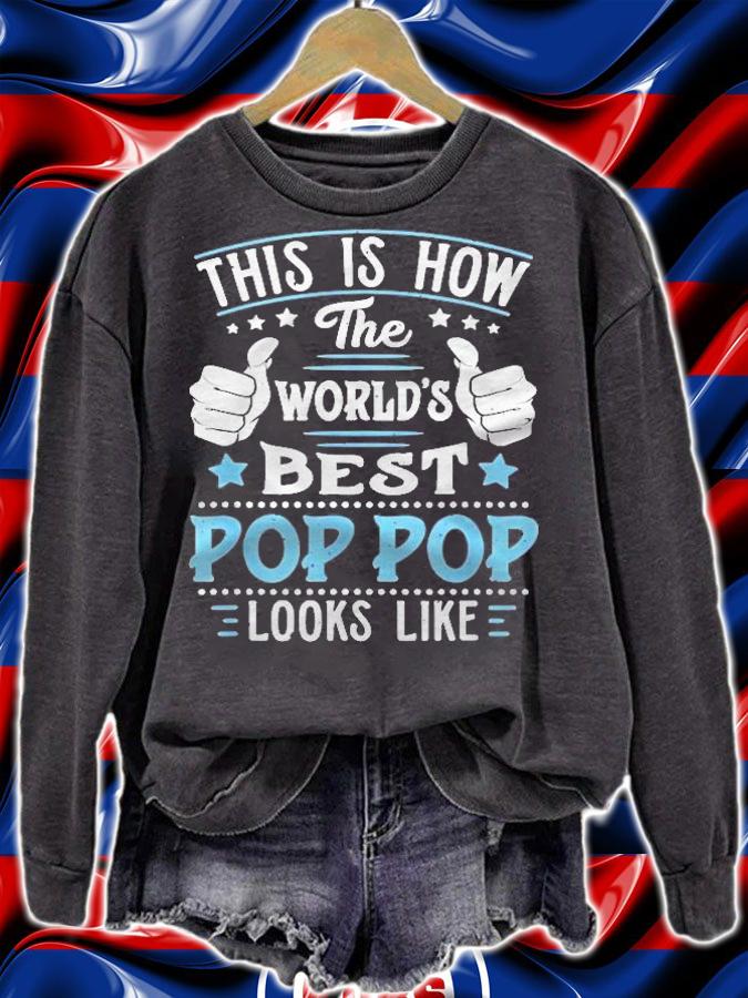 Mens Grandpa The Worlds Best Pop Pop Super Pop Pop Shirt t-shirt sweatshirt