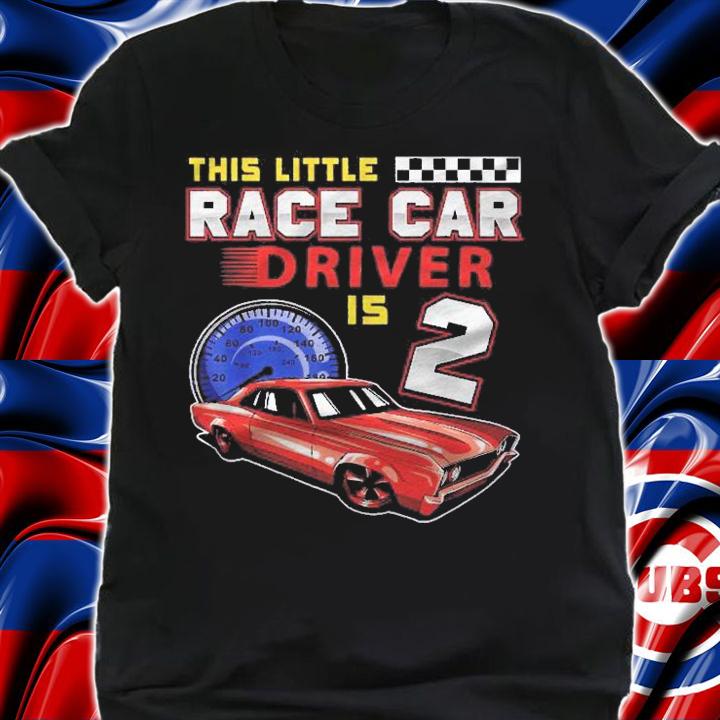 Race Car 2Nd Birthday Toddler Boy Racing 2 Years Old Shirt t-shirt