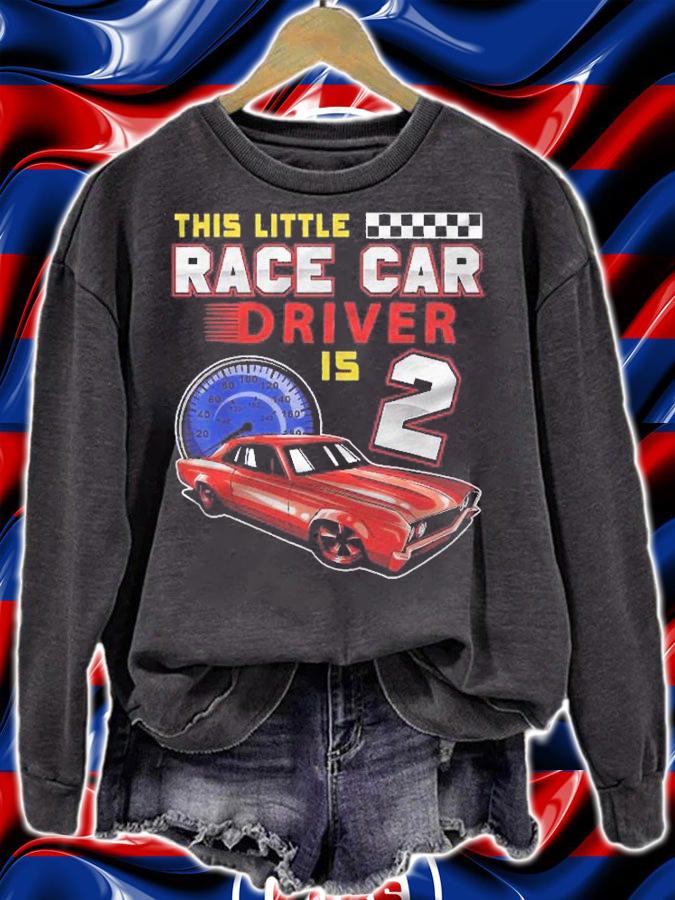 Race Car 2Nd Birthday Toddler Boy Racing 2 Years Old Shirt t-shirt