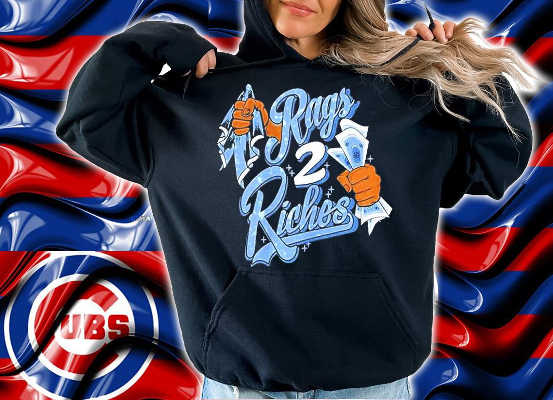 University Blue 4s Rags 2 Riches T-Shirt t-shirt