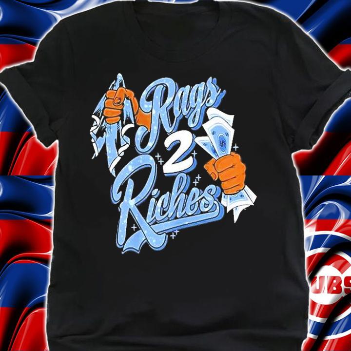 University Blue 4s Rags 2 Riches T-Shirt t-shirt