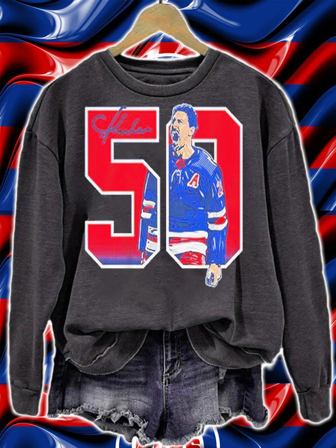 Chris Kreider 50 Goals Signature 2022 T-Shirt t-shirt