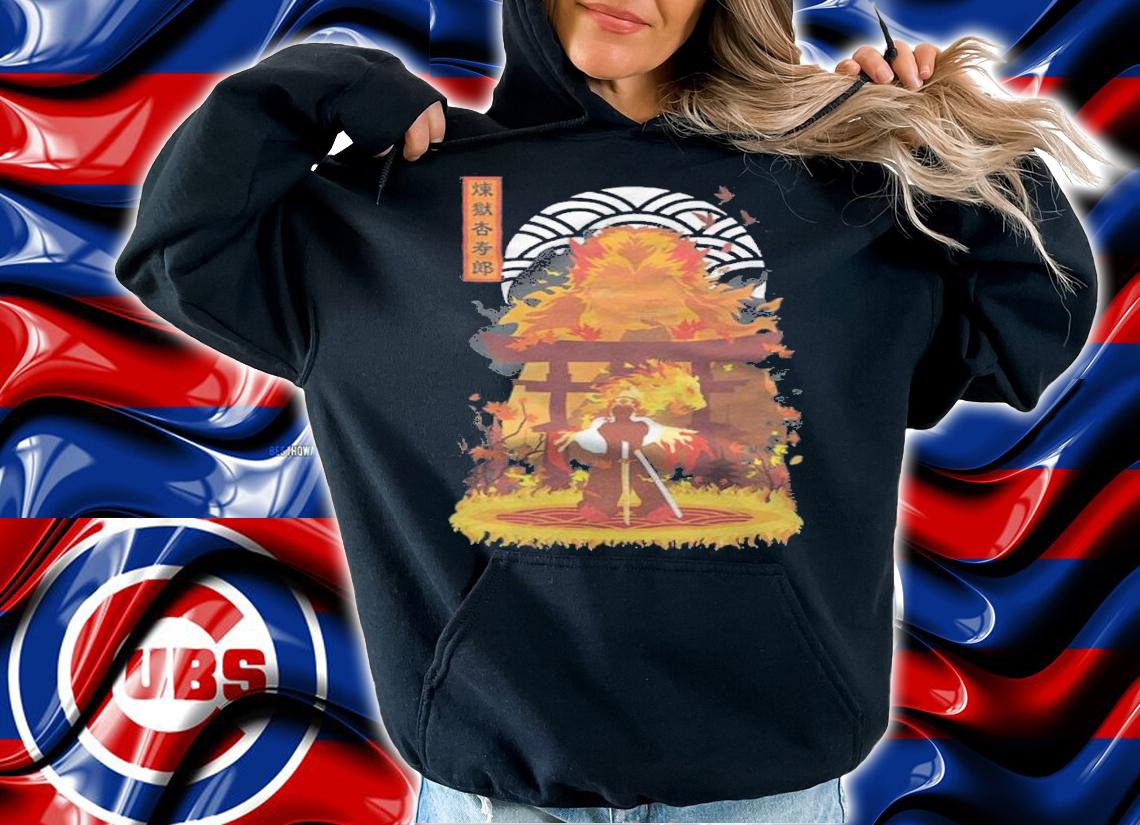 Demon Slayer Rengoku Kyojuro fire Japanese style T-shirt t-shirt hoodie
