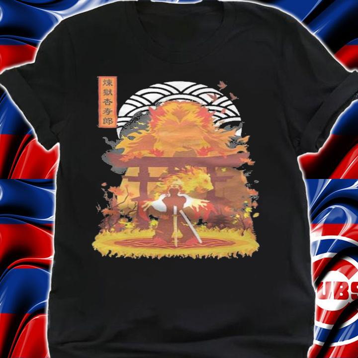 Demon Slayer Rengoku Kyojuro fire Japanese style T-shirt t-shirt shirt