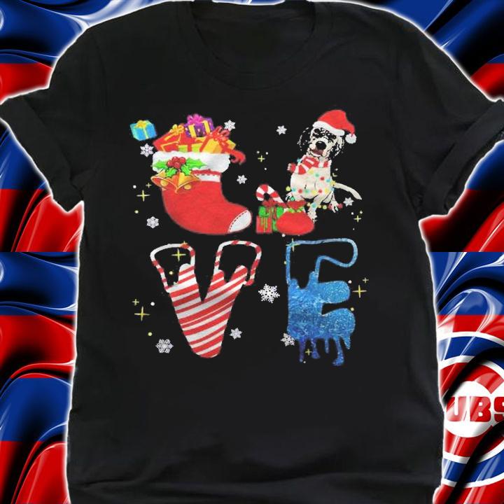 English Setter Dog Love Santa Christmas Dogs Pajamas Shirt t-shirt shirt