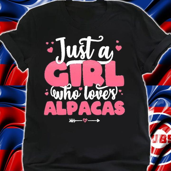 Just A Girl Who Loves Alpacas Cute Llama Lover T-Shirt t-shirt shirt