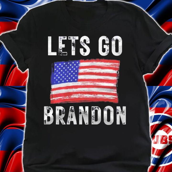Lets Go Brandon Vintage Flag Patriotic Graphic On Back shirt t-shirt shirt