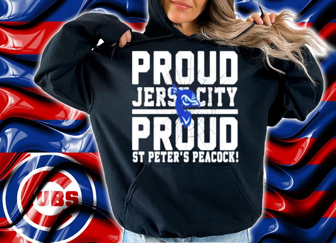 Official proud Jersey City Proud St Peter's Peacocks Shirt t-shirt