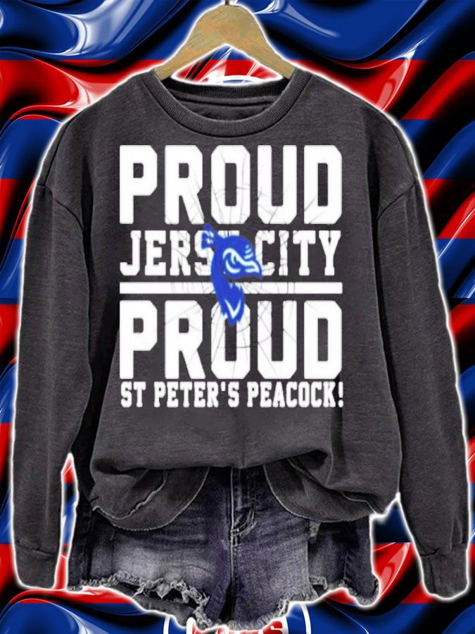 Official proud Jersey City Proud St Peter's Peacocks Shirt t-shirt