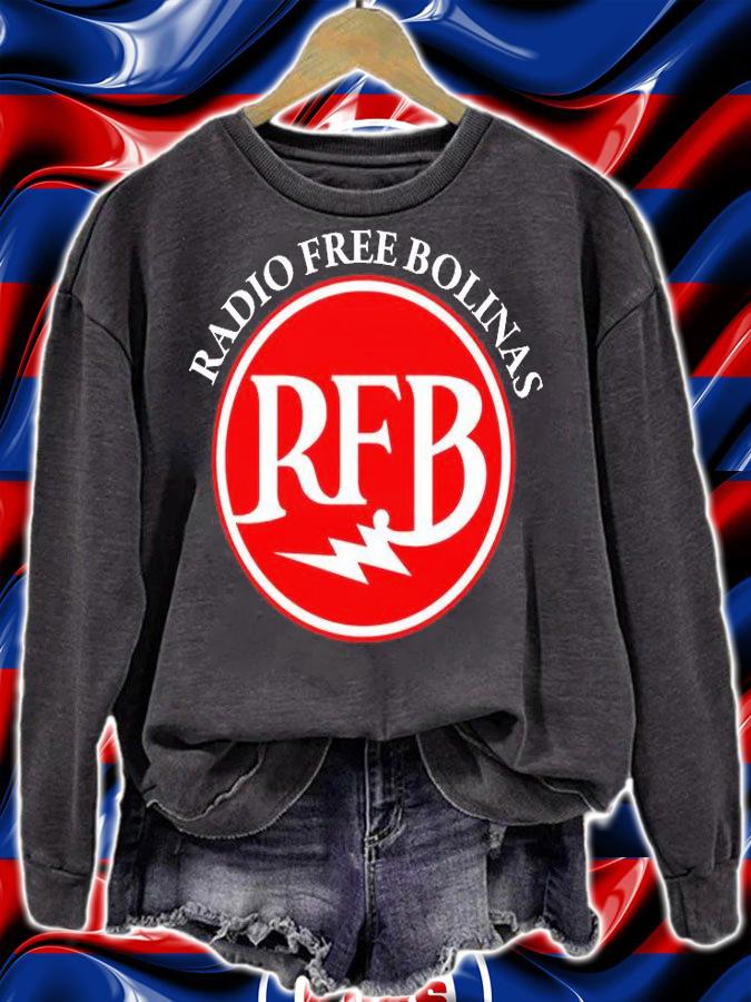 Radio free bolinas RFB logo T-shirt t-shirt sweatshirt