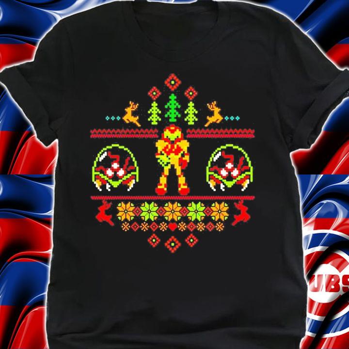 Samus Ugly Christmas Video Game Apparel T-Shirt t-shirt shirt