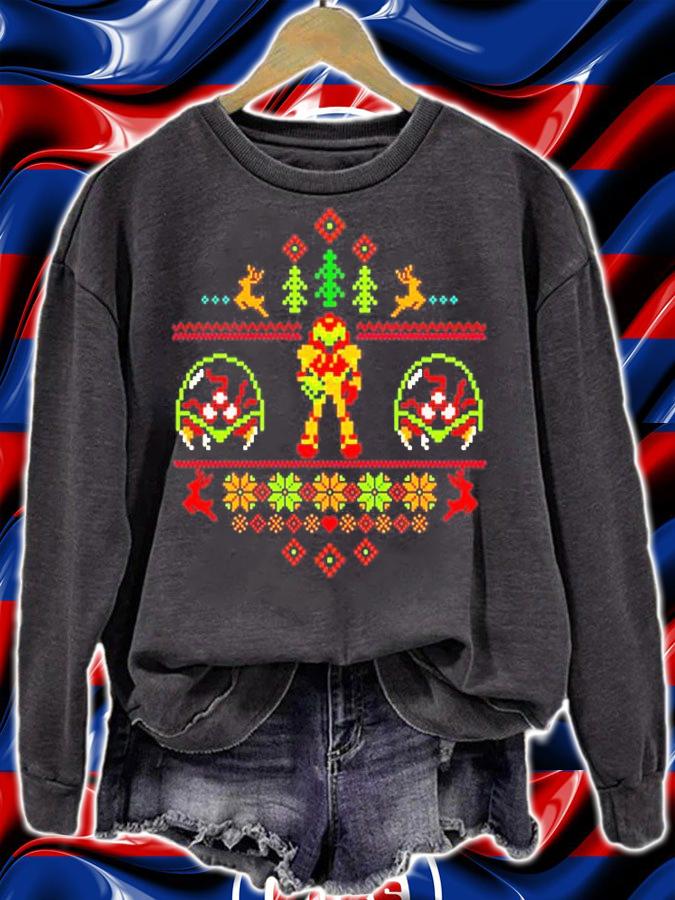 Samus Ugly Christmas Video Game Apparel T-Shirt t-shirt sweatshirt
