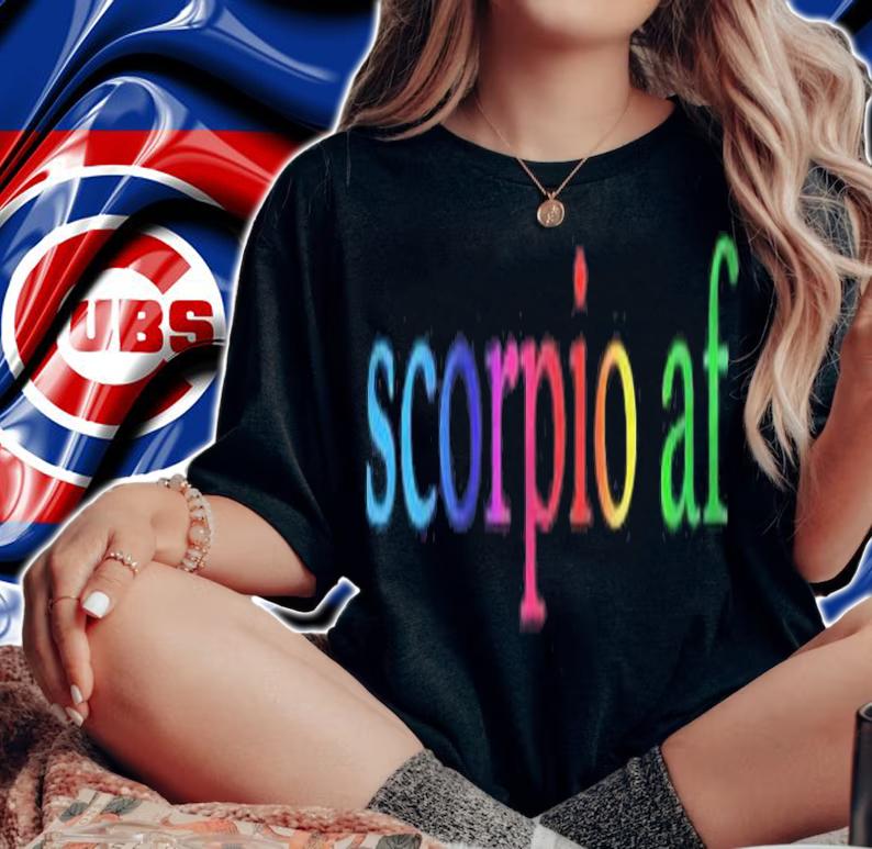 Scorpio Af Gay Rainbow Gradient Lgbtq Pride Zodiac Sign T-shirt t-shirt woman shirt