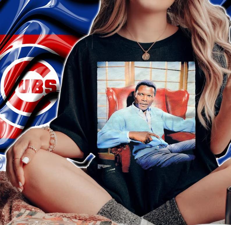 Sidney Poitier portrait T-shirt t-shirt woman shirt