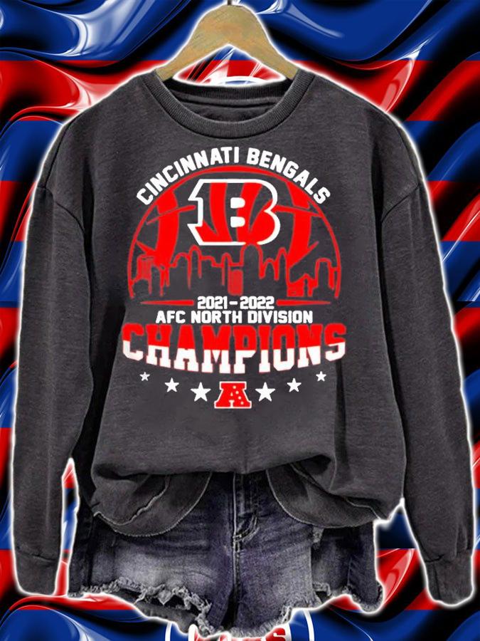 Cincinnati Bengals City 2021 2022 AFC North Division Champions Shirt t-shirt sweatshirt