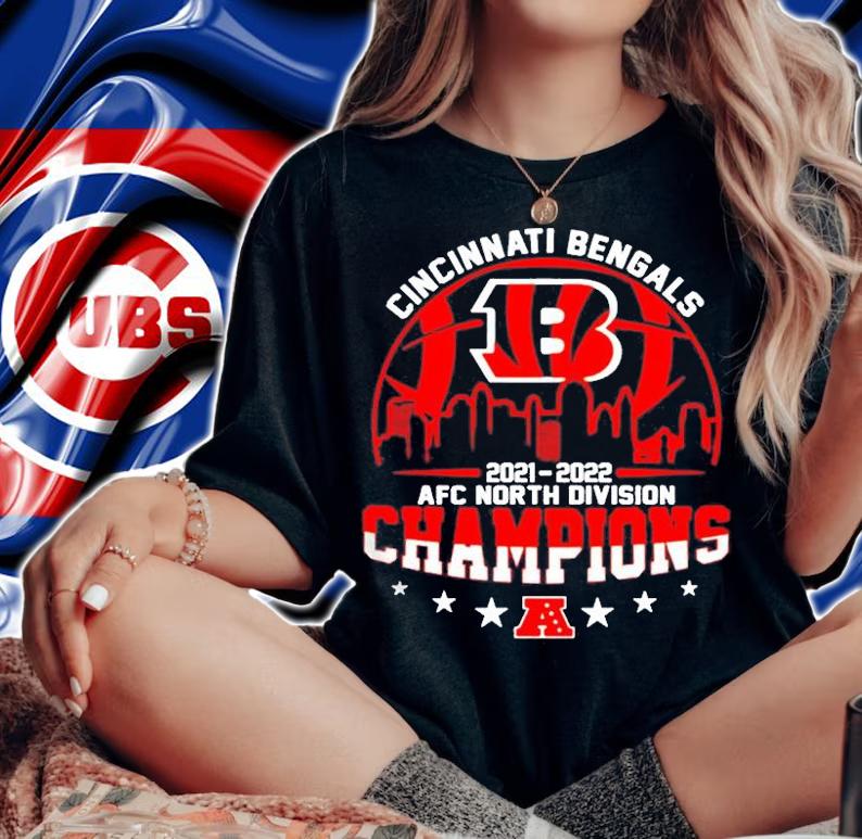 Cincinnati Bengals City 2021 2022 AFC North Division Champions Shirt t-shirt woman shirt