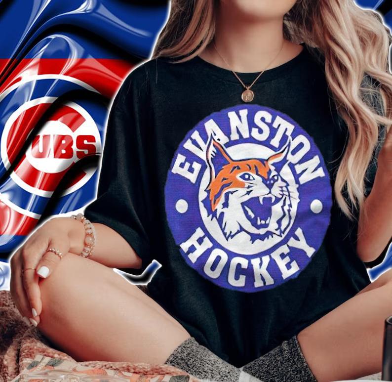 Evanston Hockey team logo 2022 T-shirt t-shirt woman shirt
