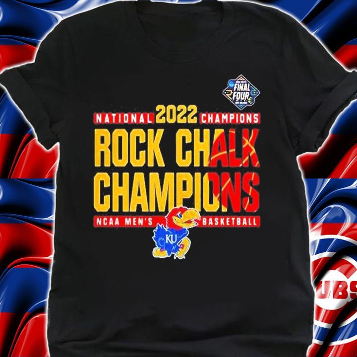 Kansas Jayhawks 2022 National Champions Rock Chalk Champions Ncaa Mens Basketball T-Shirt t-shirt shirt