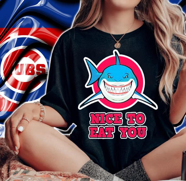 Shark Design  Nice To Eat You  Shark T-Shirt t-shirt woman shirt