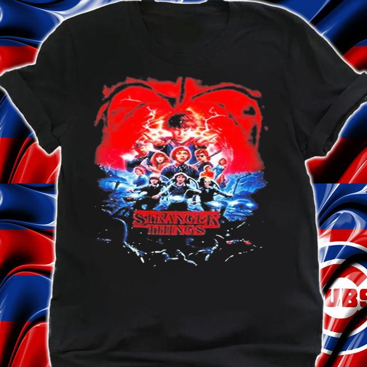 Stranger Things Season 2 Cast Poster Long Sleeve Adult T-Shirt t-shirt