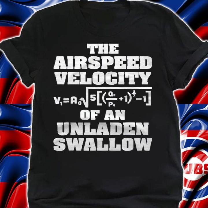 The Airspeed Velocity Of An Unladen Swallow Funny Shirt t-shirt shirt