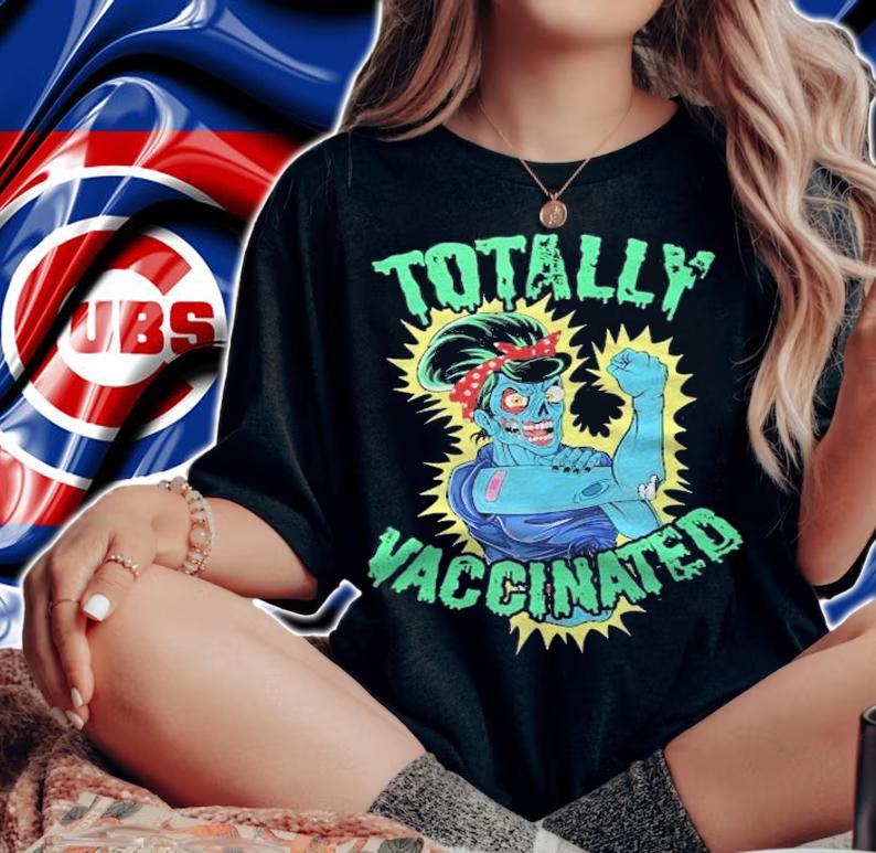 Fully Vaccinated Zombie  Creepy Double Vaccination Jab Shot shirt t-shirt woman shirt