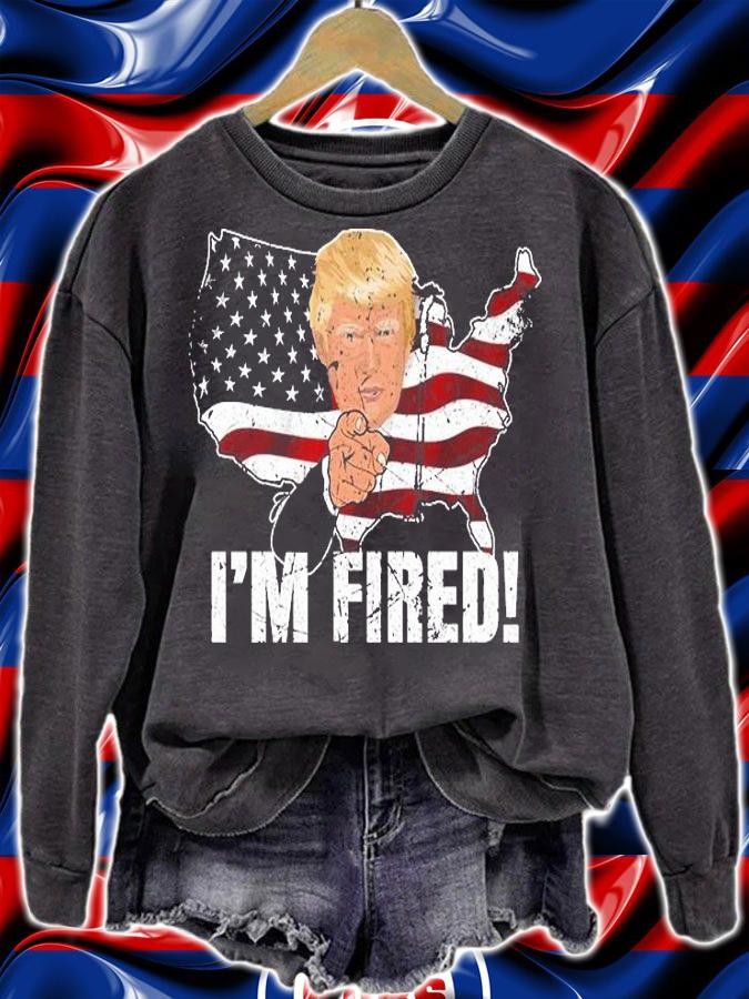 I'm Fired Donald Trump USA Flag Vintage T-Shirt t-shirt