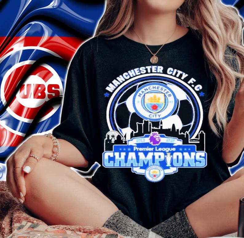 Manchester City FC 2022 Premier League Champions Shirt t-shirt