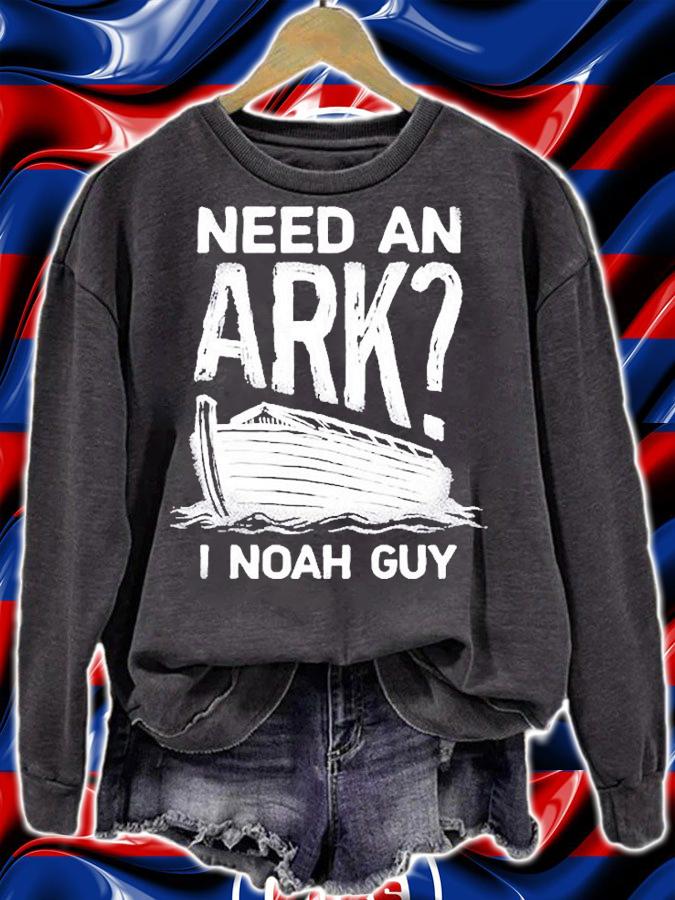 Need An Ark I Noah Guy Funny Christian Men Women Pun Humor T-Shirt t-shirt