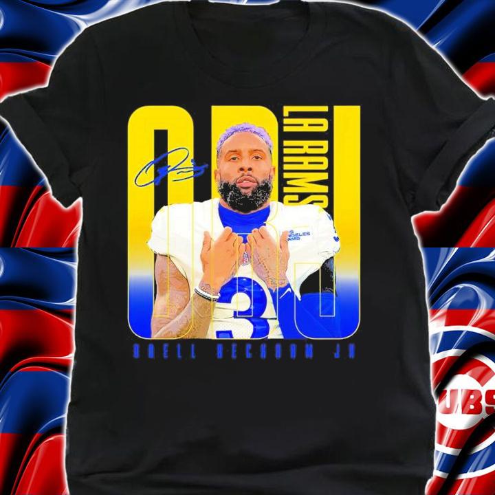 Odell Beckham Jr Los Angeles Rams Basketball Signatures Shirt t-shirt
