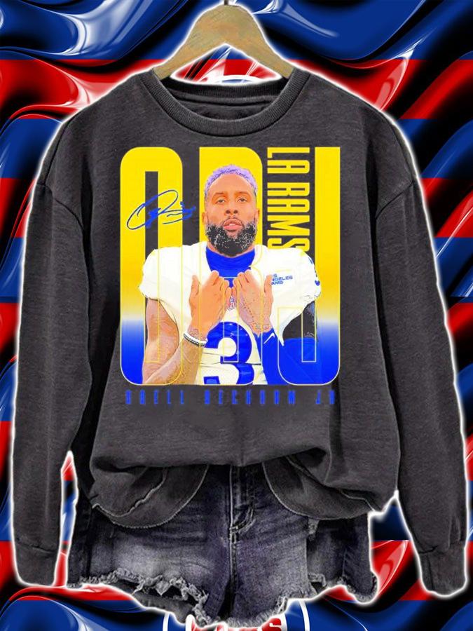 Odell Beckham Jr Los Angeles Rams Basketball Signatures Shirt t-shirt