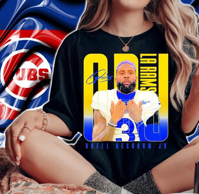 Odell Beckham Jr Los Angeles Rams Basketball Signatures Shirt t-shirt