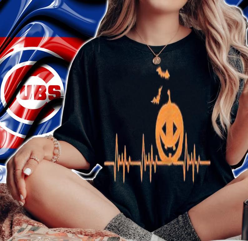 Carved Pumpkin Halloween Heartbeat Nurse Shirt t-shirt
