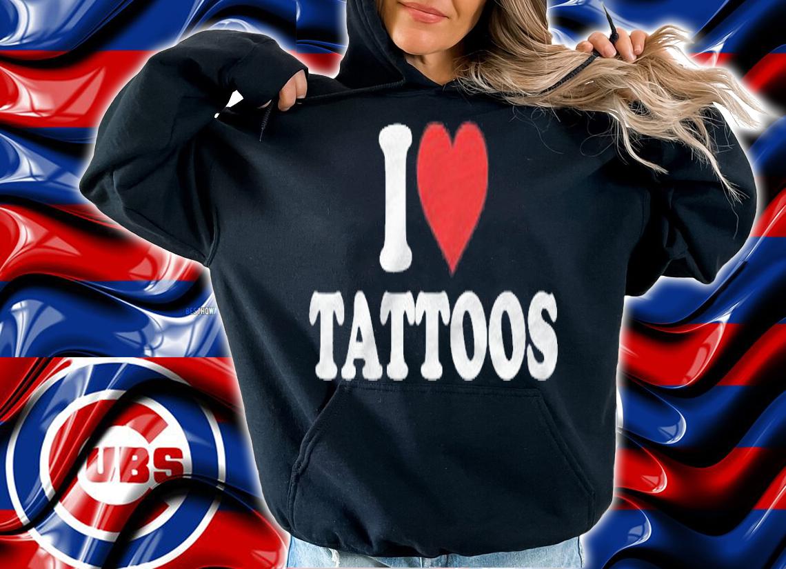 I Love Tattoos Red Heart T-shirt t-shirt hoodie