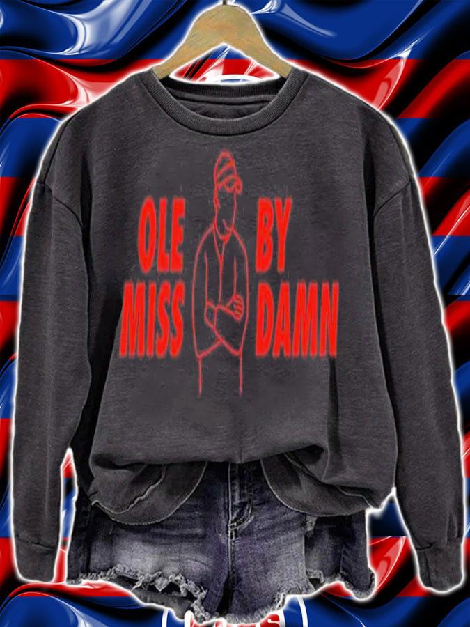 Lane Kiffin ole miss by damn T-shirt t-shirt sweatshirt