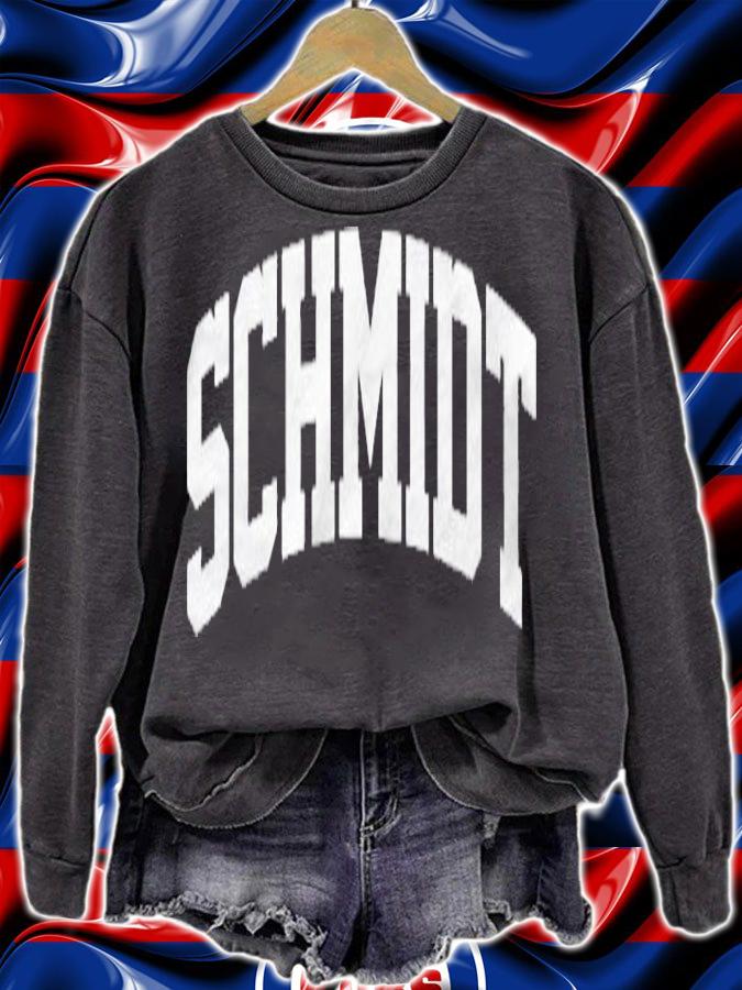 Schmidt Name Family Vintage Retro Sports Arch Shirt t-shirt