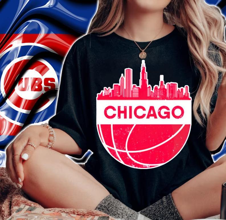 Chicago Basketball T-shirt t-shirt woman shirt