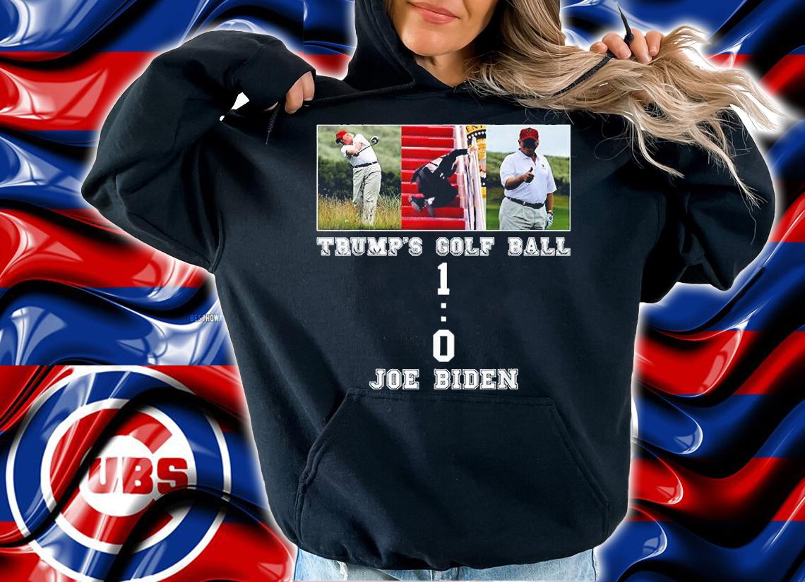 Joe Biden Falling Down Stairs Trump's Golf Ball Vs Biden T-Shirt t-shirt hoodie